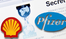 WikiLeaks targets Shell and Pfizer amongst others.