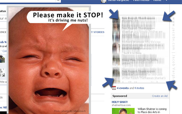 Facebook ticker trouble Facebook ticker trouble